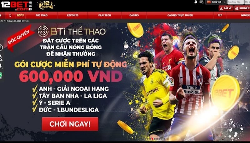 Tỷ lệ kèo cá cược tại 12Bet có cao không?